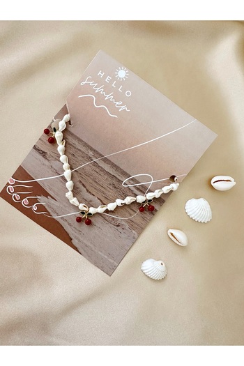 the canelif accessories Seashell Anklet Summer Fashion Charm Detailed Handmade