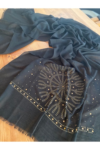 Bohemian Black Stone Imported Shawl 1606091