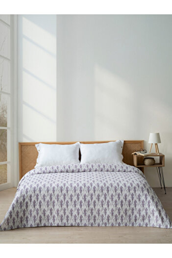 MYLASA HOME Quality Printed Single Pique Bedspread - Cotton, Single Pique 160X240 cm)