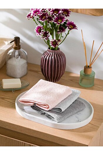 LC Waikiki Plain Cotton Hand Towel Set of 3 (W3)