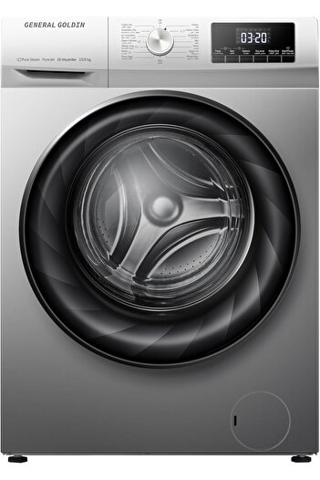 General Golden General Gold 10 Kg Front Loading 2in1 Washing Machine & Drying, Kids Lock, Silver