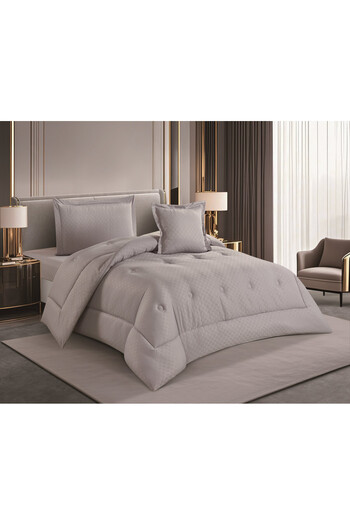 HOURS Horse Comforter Set, Single and a Half, 160 cm, Queen Size, 4 Pieces, Plain