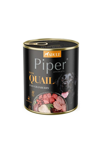 Dolina Noteci Piper, Hrană umedă pentru câini cu prepeliță și merișoare 800g