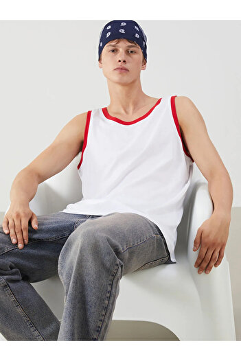 LC Waikiki Xside Ecru Crew Neck Men's Sleeveless T-Shirt