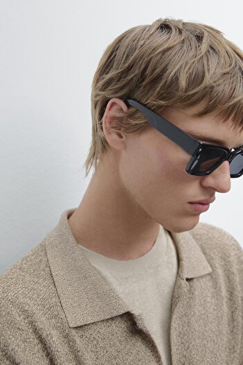 Massimo Dutti %100 pamuklu muline triko hırka