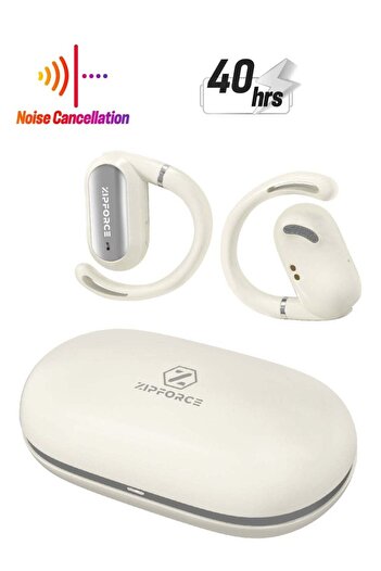 ZIPFORCE True Wireless Earbuds, Open Ear Bluetooth 5.4 Headphones 4-Mics ENC Clear Call, OWS Bluetoo