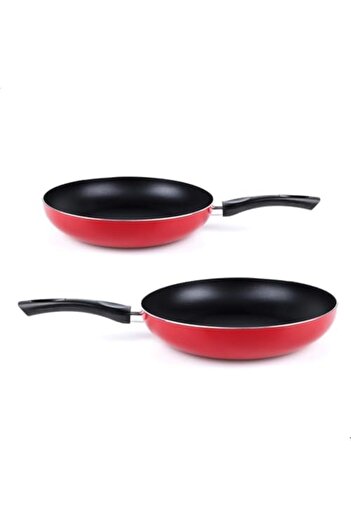 Blackstone Eco Ceramic Frypan Nonstick Red – Set of 2 (22cm & 26cm)