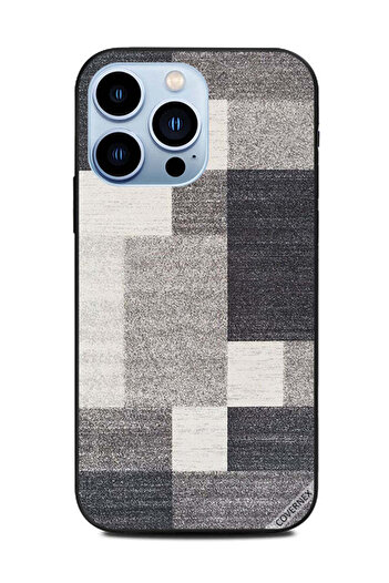 Covernex Protective Case Cover For Apple iPhone 13 Pro Grey Carpet Pattern