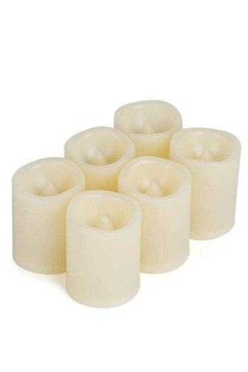 Yuwell 12-Piece Smokeless LED Candle Set Flameless Flickering Tea Light Candles Battery Included