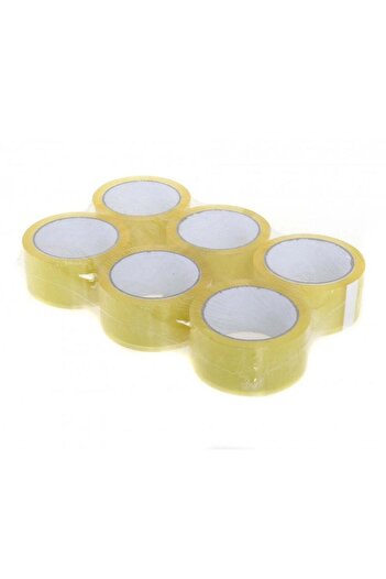Yuwell Clear Packing Tape 150MX48MM 50 Microns Strong Heavy Duty Clear Tape Parcel Boxes (6 Roll)