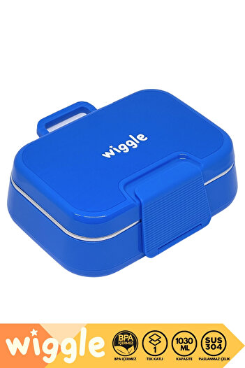 WİGGLE Bento 1030ml Lunchbox New Collection Single Layer 2 Compartments Stainless Steel Lunch Box Lunch Box