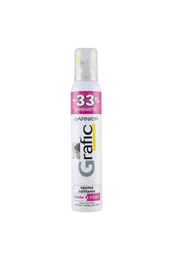 Garnier Hair Mousse, Grafic, Long Lasting Waves and Curls, 150ml