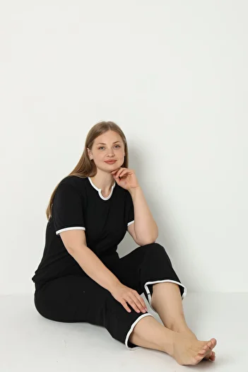 FAMES PİJAMA SUMMER PLUS SIZE PAJAMA SET