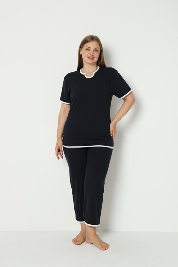 FAMES PİJAMA SUMMER PLUS SIZE PAJAMA SET