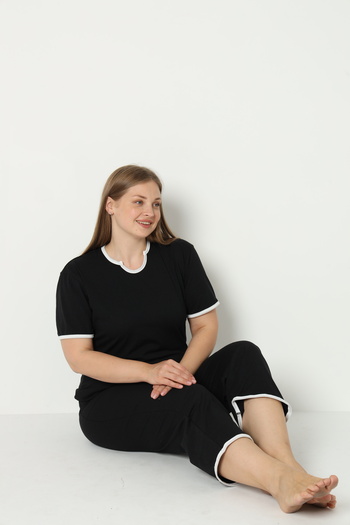 FAMES PİJAMA SUMMER PLUS SIZE PAJAMA SET
