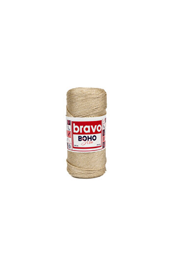 Bravo Boho Simli Polyester Makrome İplik 200 Gr 270 Metre (Renk Kodu: 36)
