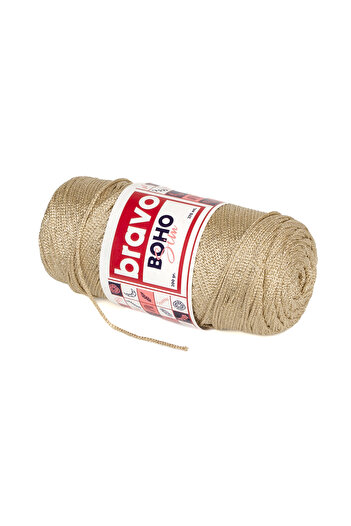 Bravo Boho Simli Polyester Makrome İplik 200 Gr 270 Metre (Renk Kodu: 36)