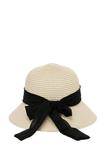 Butigo Romantic Straw-W 5Fx Beige Women's Straw Hat
