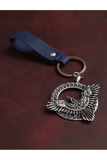 BSN Store Eagle Figure Keychain ​​Premium Hand Made Real Leather Keychain