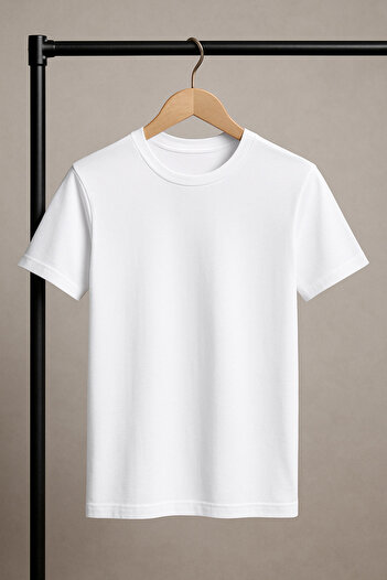 QKK Men's 100% Cotton 2-Piece Crew Neck White Undershirt Undershirt Q2Ik1L1Kk5E.2Li