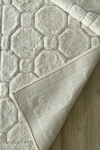 Thalia Home 100% Cotton Tufting Water Absorbent Soft Textured Bath Mat Set, Bathroom Carpet Set of 2 60X100 - 50X60