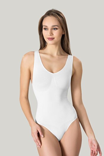 MODA YILDIZ Women's thick strap corset bodysuit