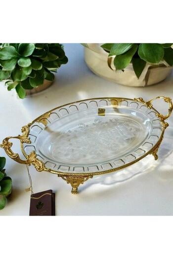 ROY KING Royking Footed Oval Presentation Plate 43X36X23X5Cm Crg160