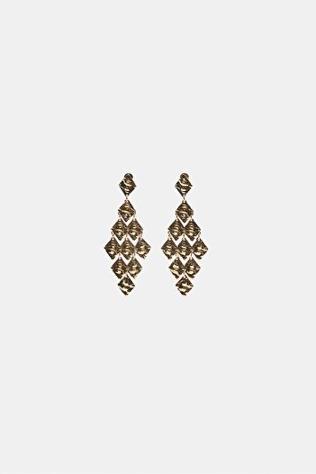 Stradivarius Diamond-shaped earrings