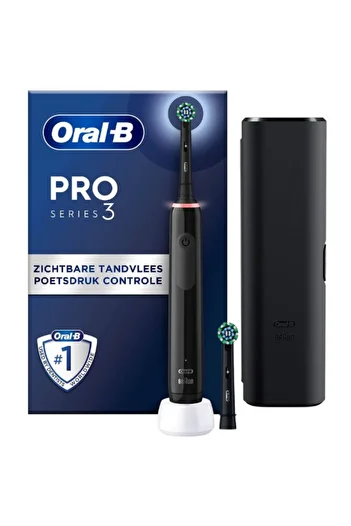 Oral-B Periuță de dinți electrică Pro 3 3500 Cross Action, curățare 3D, 3 programe, 2 capete incluse
