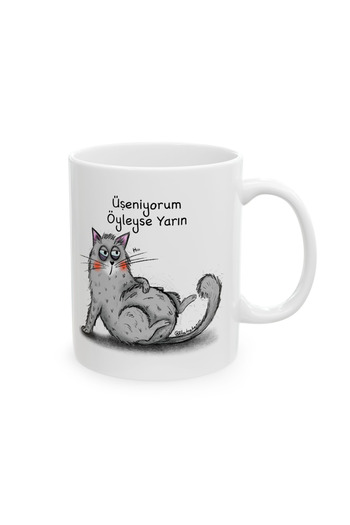 IVART I'M Cold so Tomorrow Printed Porcelain D Mug with Handle Cup-Gift-Work Now