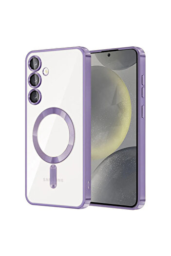 Samsung Carcasă compatibilă cu Samsung Galaxy A16, tehnologie MagSafe, contur violet