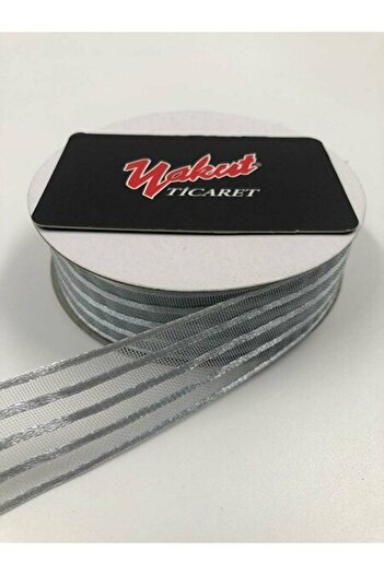 Fiyonks Atölye Bohça Ornament Dowry Bride 20 Meters Striped Organza Ribbon Design Ribbon