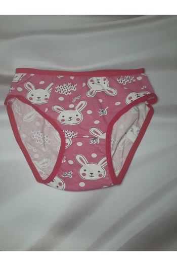 Butik Pink Patterned Lycra Comfortable Convenient Girl Panties