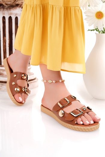 Modafırsat Women's Daily Slippers Stylish Orthopedic Summer Home Beach Vacation Work Slippers