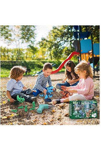 COOYA DIY Dinosaur Building Kit with Electric Drill,STEM Construction Toy for Kids(3-Pack)