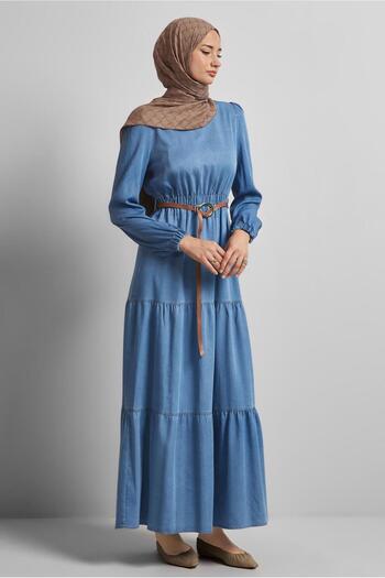 Alvina Belted Denim Dress 45502