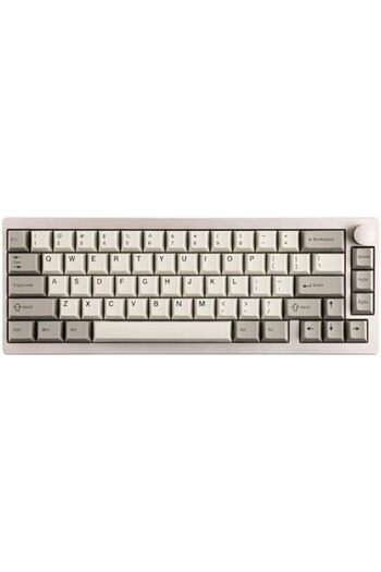 Epomaker P65 QMK/VIA Wireless Aluminum Gaming Keyboard, Gasket-Mount, Bluetooth/2.4GHz/USB(A to C),