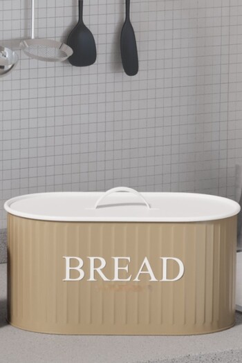 hemlife Luxury Modern Large Size Metal Bread Bowl with Metal Lid, Bread Box Basket 32 cm