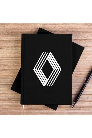 CrowsGate Renault Logo Black Unlined Canvas Notebook