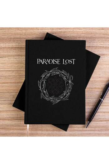 CrowsGate Paradise Lost Logo Black Unlined Canvas Notebook