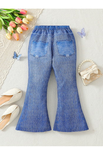 Take Two By Styli Elastic Waistband Printed Flared Pants