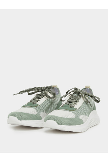Styli Textured Mesh Lace Up Sneakers