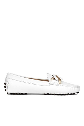 Celal Gültekin Women's Black Buckle Leather Ballerinas