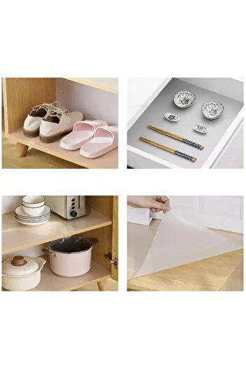 Micostore Anti-slip mat, drawer protection foil, non-slip, waterproof, 300 x 50 cm, white