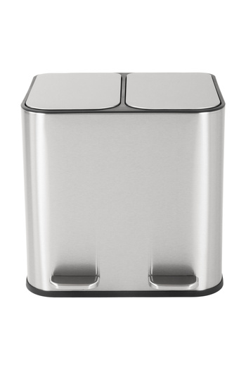 ORCHID SS 10L RECT DUAL BIN WITH SOFT CLOSE