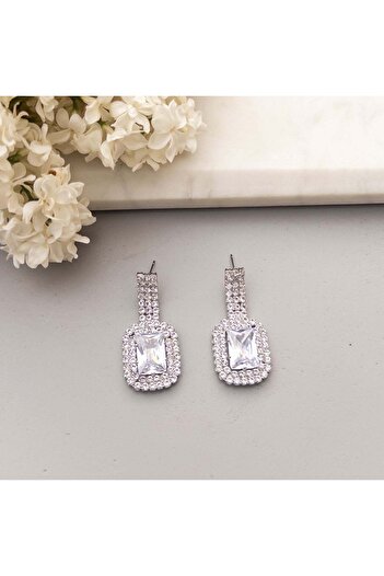 MOONGLOW ACCESSORIES Silver Glam Earrings