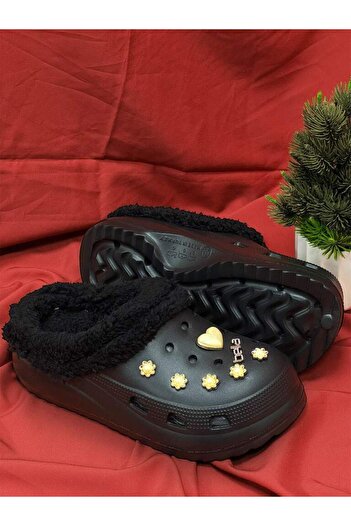 Akınal Bella Akinal Bella E428 Women's Stone Style Winter Slippers with Wool Inside