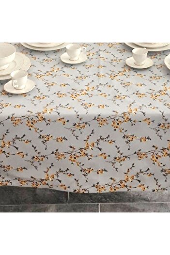Pucioasa Teflon-coated cotton tablecloth, 120x160cm, Yellow Flowers
