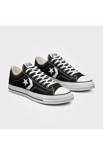 Converse Star Player 76 Premium Canvas Unisex Black Sneaker