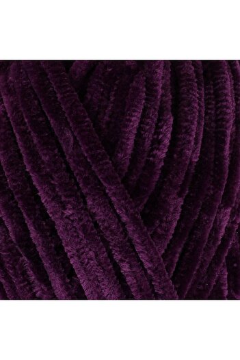 La Mia Yarn La Mia Mellow Eggplant Purple Hand Knitting Lanyard - 915 - 34161